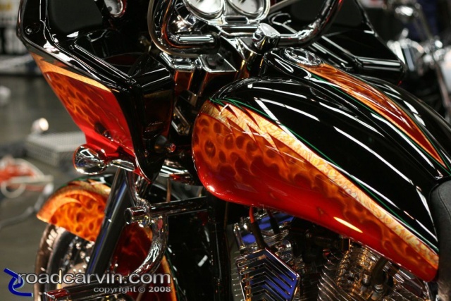 Paul Aliotti 2006 Road Glide at 2008 Easyriders Show in Sacramento - Gas Tank
